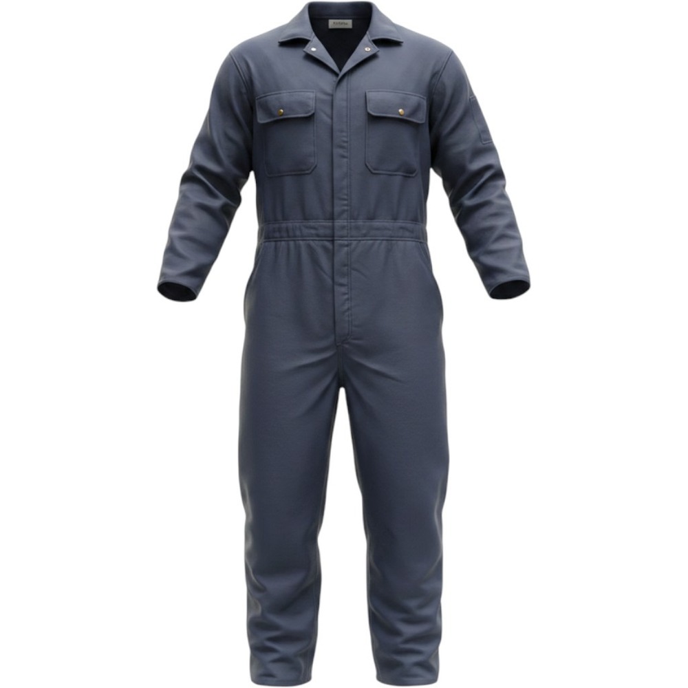KEY Industries Men's 52R Navy Blue Work Coveralls Mechanic Utility Jumpsuit